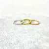 gioielli di design bracciale collana anello collegamento ad amore a strisce inciso femminile ANELLO coppia semplice anellonuovi gioielli