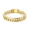 12mm 8.66 Inch Stainless Steel Cuban Curb Link Chain Bracelet Bangle for Women Mens Fashion Gifts High Polished