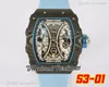 Pablo Donough TPT Forged Skeleton Dial Automatic Mens Watch Carbon Fiber Titanium Case Blue Inner And Nylon Sapphire Watches Super Edition Puretime01 5301g7