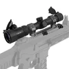 Visionking 1,25-5x26 Red Dot Zielfernrohr Optisches Visier Langstrecken-Scharfschützengewehrfernrohr Jagd Weites Sichtfeld Ziel Optisches Visier mit Sonnenschirm