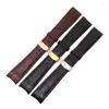 Watch Bands 20 21 22 Mm Curved End Genuine Leather Watchbands For BL9002-37 Bracelet 05A BT0001-12E 01A Band Strap Deli22