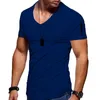 남자 티셔츠 세련된 평범한 탑 피트니스 mens t 셔츠 짧은 소매 근육 조깅하는 보디 빌딩 tshirt 수컷 체육관 옷 슬림 핏 티
