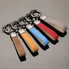 Party Favor Promotion Gift Fashion Car Leather Keychain Metal Keyring Key Chain Keys Buckle Men Women Bag Lanyard Pendant Advertisement Small Gifts ZL0788