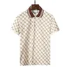 Lüks İtalyanca Tişört Tasarımcı Polo Gömlek Yüksek Sokak İşlemeli Jartiyer Kemeri Arı Basılı Giyim Erkekler Polos263t
