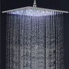 Bathroom Shower Heads Nickel Black Chrome Gold 16 Inch Led Rain Head High Pressure Without Arm Work by Water Flow Temp V0bv287B8766581