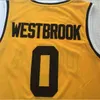 Xflsp NCAA 0 Westbrook UCLA Jersey College Basketball jerseys Wears University Shirt Stitched Top Quality