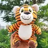 18cm Lovely Tiger Stuffed Doll Tiger Animals Plushs Toy Creative Plush Childrens Dolls Birthday Gift