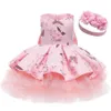 Girl039s robes vêtements nés robe de princesse bébé filles Costume de noël fête infantile pour le premier anniversaire de la 1ère année295b3834566
