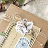 Carta da regalo 46 Pz/scatola Retro Adesivi di Memoria Fai Da Te Scrapbooking Borsa Scatola di Imballaggio Adesivo Busta di Tenuta Tag Anno Regali Decor