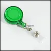 Nyckelringar smycken Badge Holder Reel Clip Dractable ID Namn 29 tum Metal Belt Clips Perfekt för kontorsarbetare Anställda M DHRVC
