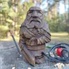 Odin Tyr ulfhednar Norse Viking Statue Nordic Pagan Resin Ornaments Art for Home Outdoor Garden Decoration 220707