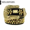 12022 Designer Belt Bb Simon Belts for Men Women Shiny diamond belt Static Gold cintura uomo boosluxurygoodsz