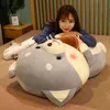 Cm Kawaii Shiba Inu Dog Plush Toys Stuffed Soft Animal Cushion Holding Bubble Tea cup Dolls For Girls Birthday Gifts J220704