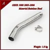 Acciaio inossidabile tubo medio di tubo di scarico in moto per GSXR 1000 2005-2006 GSXR 600 750 2006-2007 2008-2009 GSXR 2011-2015329R