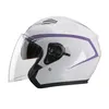 Caschi Moto Casco Aperto, Doppia Lente 3/4 Multicolor Opzionale, Unisex