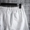 M5xl Plus rozmiarów szorty męskie elastyczna talia z sznurkiem sportowa zwykła kolor bawełniany bielizny swobodny krótkie spodnie letnie ubranie 220602