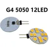 Nueva bombilla LED para lámpara G4 SMD 5050 3W 12V DC reemplazar luces halógenas foco circular placa plana 12LED 24LED