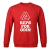 Sweats à capuche pour hommes Sweatshirts Hommes Streetwear Harajuku Reps pour Odin Vintage Simple Imprimé Pulls Printemps Automne Mode Beau SurvêtementM