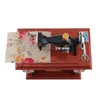Decorative Objects & Figurines 1Pc Mini Vintage Lockwork Sewing Machine Music Box Kid Toy Treadle Sartorius Decor Retro Birthday Home GiftDe