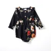 Vieeoease Meisjes Jumpsuit Outfits Lange Mouw Ruches Bloemen voor Mama en mij 2022 Zomer Familie Bijpassende AA0117533473