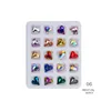Set van 20 -stcs Mixgroottes Verschillende vorm Nagel Art Decoratie Kleurrijke ab iriserende 3D -kristallen Diamanten Rhinestones Charms edelstenen stenen voor ambachtelijke sieraden DIY