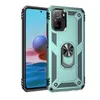 Cases With Magnetic Finger Ring HolderShockproof Armor Back Cover For Xiaomi Redmi Note 10 10s TPU Hard PC Soft Frame