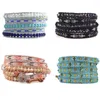 Pulseiras de charme miyuki miçangas fios femininos de pulseira de pulseira 5 correntes de pulseiras femininas boho jóias artesanais Girls Gift WholesaleCharm INTE