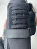 Ace Man Real burberyity par marque Sneaker luxe femme formateur baskets en cuir chaussures de course Designer Slide Slipper bottes décontracté sans boîte chaussures brand001