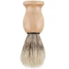 Barba de madeira escova bristles ferramenta de barbear homem macho escovas de barbear acessórios de quarto limpo home sn4539