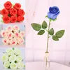 Dekorativa blommor kransar gul verklig touch rose konstgjord siden hem eller julfest dekoration br￶llop dekorekorativ