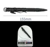 Portable Self Defense Tactical Pen Survival Glass Breaker met LED zaklamp Whistle roestvrij staal Outdoor Survival EDC Tool