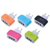 Neue EU/US-Stecker Wandladestation USB-Ladegerät Reise-AC-Netzteil für Handy-Lautsprecher PowerBank i Phone Xiaomi Huawei Oppo 3-Port-Ladegeräte