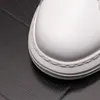 Alta Qualidade Branco Negócios Vestido de Noiva Sapatos de Festa de Luxo Designer Grosso Bottom Homens Lace Up Casual Sapatilhas Moda Rodada Toe Driving Walking Loafers E243