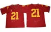 Thr NCAA College Mens USC Trojans Jersey 5 Reggie Bush 9 Juju Smith-Schuster 14 Sam Darnold 21 Adoree 'Jackson 32 O.J Simpson 150th