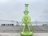 Pipa da fumo verde, narghilè per piattaforma petrolifera, giunto da 14 mm dal design accattivante, benvenuto su ordinazione, concessioni sui prezzi