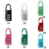 Security Travel Luggage Lock Padlocks Mini Dial Digit Lock Sundries Number Combination Code Password Padlock Gym Cabinet Locks BH6710 TQQ