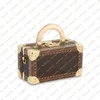 Ladies Fashion Casual Designe Luxury Cosmetic Box Handväska Crossbody axelväskor Tote Messenger Bag Högkvalitativ Top M45673 Purse Pouch