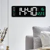 Zegary ścienne cyfrowy duży ekran LED zegar sypialni kalendarz zdalny School Temp data tydzień