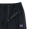 Men's Pants PIPING COWBOY Men Women Needles AWGE Sweatpants Butterfly Embroidered Trousersmen's e5