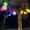 Cordes décoration de Noël 20cm 30cm LED TAKRAW lampe extérieure étanche arbre suspendu fée Lumière pour le mariage à la maison Garland Garden Decorled