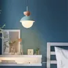 Pendelleuchten Nordic Moderne Lichter Kleine Kronleuchter Kreative Persönlichkeit Macaron Licht Schlafzimmer Nachttischlampe LED Küche HängelampenPendelleuchte