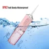 220 ml Irrigator Dental Water Floser Teeth Cleaner Electric USB 3 Modes Jet Tandblekning 4 Nozzles Kit Oral Hygiene 220513