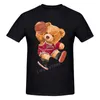Erkek Tişörtleri Moda Leisure Oyuncak Ayı Basketbol T-Shirt Harajuku Street Giyim Pamuk Grafikleri Tişört Markaları Tee Tops