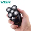 VGR 302 전기 면도기 개인 관리 기기 다기능 4 in 1 USB 충전 가슴 세척 가능한 소음 감소 v302 0314