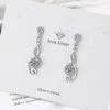 Stud Exquisite Earring For Women Vintage Chic Vine 925 Sterling Silver Jewelry Zircon Earrings Girl Gift Party AccessoriesStud Moni22