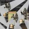 Decorative Objects & Figurines Vintage Metal Door Bell Shopkeeper Good Luck Knocker Windchime Wall Hanging Ornament For Room Garden Store Fr