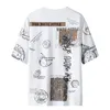 Summer Men s Shirt Prester Print Mens Hip Hop Short Sleeve Casual 100 Cotton Streetwear Op Ees O Neck 220620