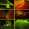 문자열 LED 화환 화환 크리스마스 네트 메쉬 스트링 라이트 1.5 1.5m 3x2m 램프 야외 정원 휴가 파티 웨딩 요정 라이트 링