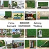 Decorative Flowers & Wreaths Artificial Plant Wall Panels 40 60cm Faux Privacy Fence Screen Fake Grass Hedge For Home Backdrop Garden DecorD