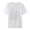 Herr t-shirts herr skjorta designer tshirt man t shirt kvinnor överdimensionerade luxe woman brev tee rhinestone älskare svart 20ss mode sommar smal kort hylsa